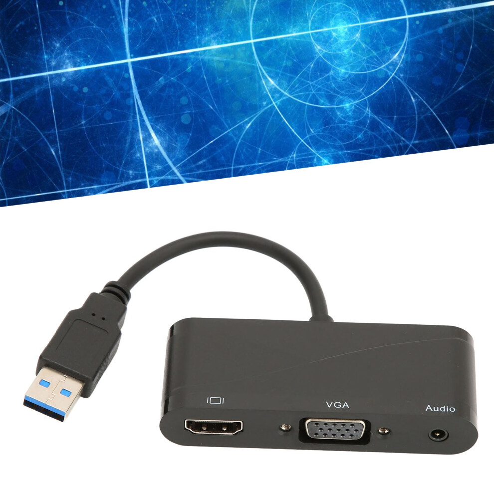 Usb 3.0 To Vga Adapter 1080P 60Hz 5Gbps For Windows & Os X Black 6931372830855
