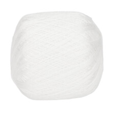 White Anti-Pilling Cotton Crochet Thread for DIY Knitting Crafts 100g