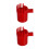2Pièces Plastic Picker Rouge Récolte Baies Fruits 8