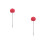 2Pièces Maillet Percussion Rouge Remplacement Mousse Eva Métal 7