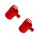 2Pièces Plastic Picker Rouge Récolte Baies Fruits 9