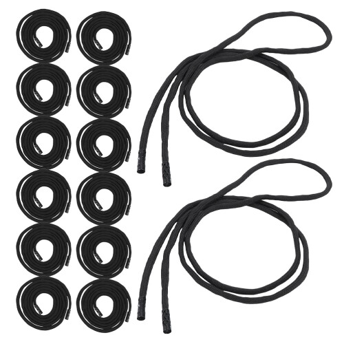 100Pièces Polyester Noir Pour Remplacement Et Pantalons 1