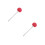 2Pièces Maillet Percussion Rouge Remplacement Mousse Eva Métal 6