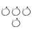 4St Fietsband Inflatorslang Plastic, En Met Adapter Set 4