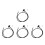 4St Fietsband Inflatorslang Plastic, En Met Adapter Set 6