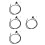 4St Fietsband Inflatorslang Plastic, En Met Adapter Set 9