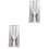 2Pcs Grey Room Darkening Curtain Polyester Window Drapes 5