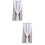 2Pcs Grey Room Darkening Curtain Polyester Window Drapes 9