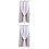 2Pcs Grey Room Darkening Curtain Polyester Window Drapes 7