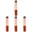4St Lippenkwasten Van Hout En Plastic, Draagbare Make-Up Tools 4