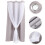 2Pcs Grey Room Darkening Curtain Polyester Window Drapes 11