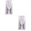 2Pcs Grey Room Darkening Curtain Polyester Window Drapes 8
