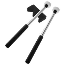 2St Duurzame Drumsticks Felt Rubber Voor Singing Bowl Geluid
