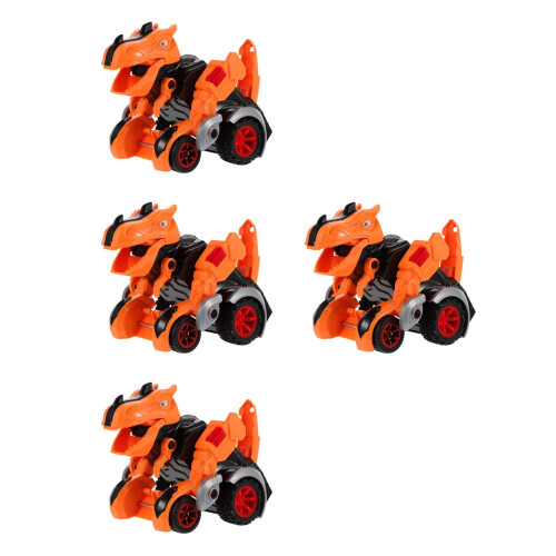 4St Robot Dinosaur Auto Speelgoed Educatief En Veranderbaar 2