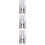 3Pcs Polyester Grey Blackout Drapes Sun Blocking Window Curtain 10