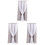 3Pcs Polyester Grey Blackout Drapes Sun Blocking Window Curtain 4