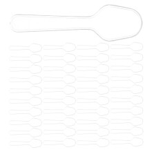 200St Kleine Plastic Dessertlepels Wegwerp Transparant Voor Buffet