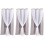 3Pcs Polyester Grey Blackout Drapes Sun Blocking Window Curtain 6