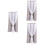 3Pcs Polyester Grey Blackout Drapes Sun Blocking Window Curtain 8