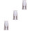 3Pcs Polyester Grey Blackout Drapes Sun Blocking Window Curtain 7