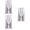3Pcs Polyester Grey Blackout Drapes Sun Blocking Window Curtain 9