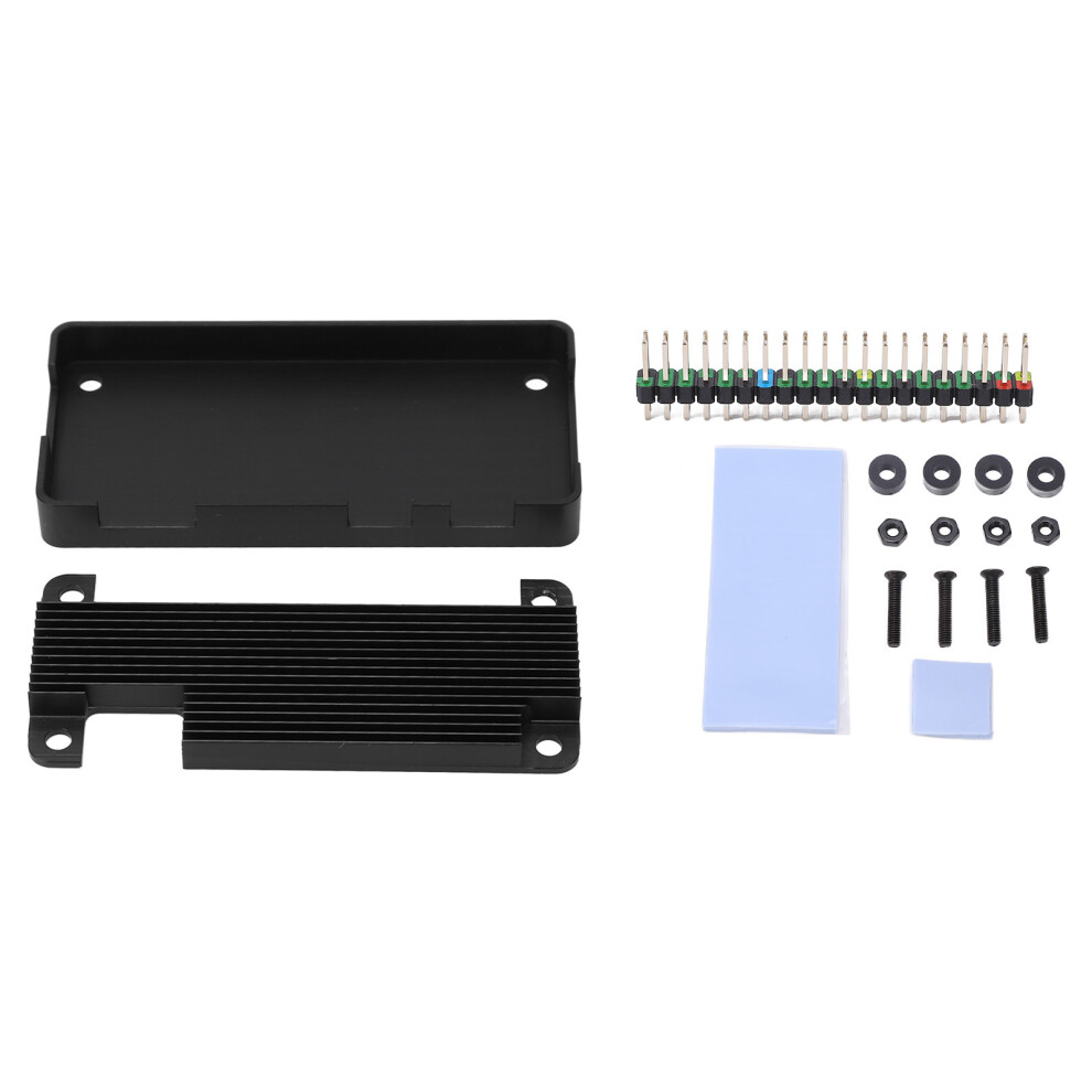 Aluminum Alloy Heatsink Case For Raspberry Pi Zero 2W & Zero, Black 9431375218423