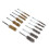 12PCS Bore Brush Copper & Iron, 8-19mm, Hex Shank 16