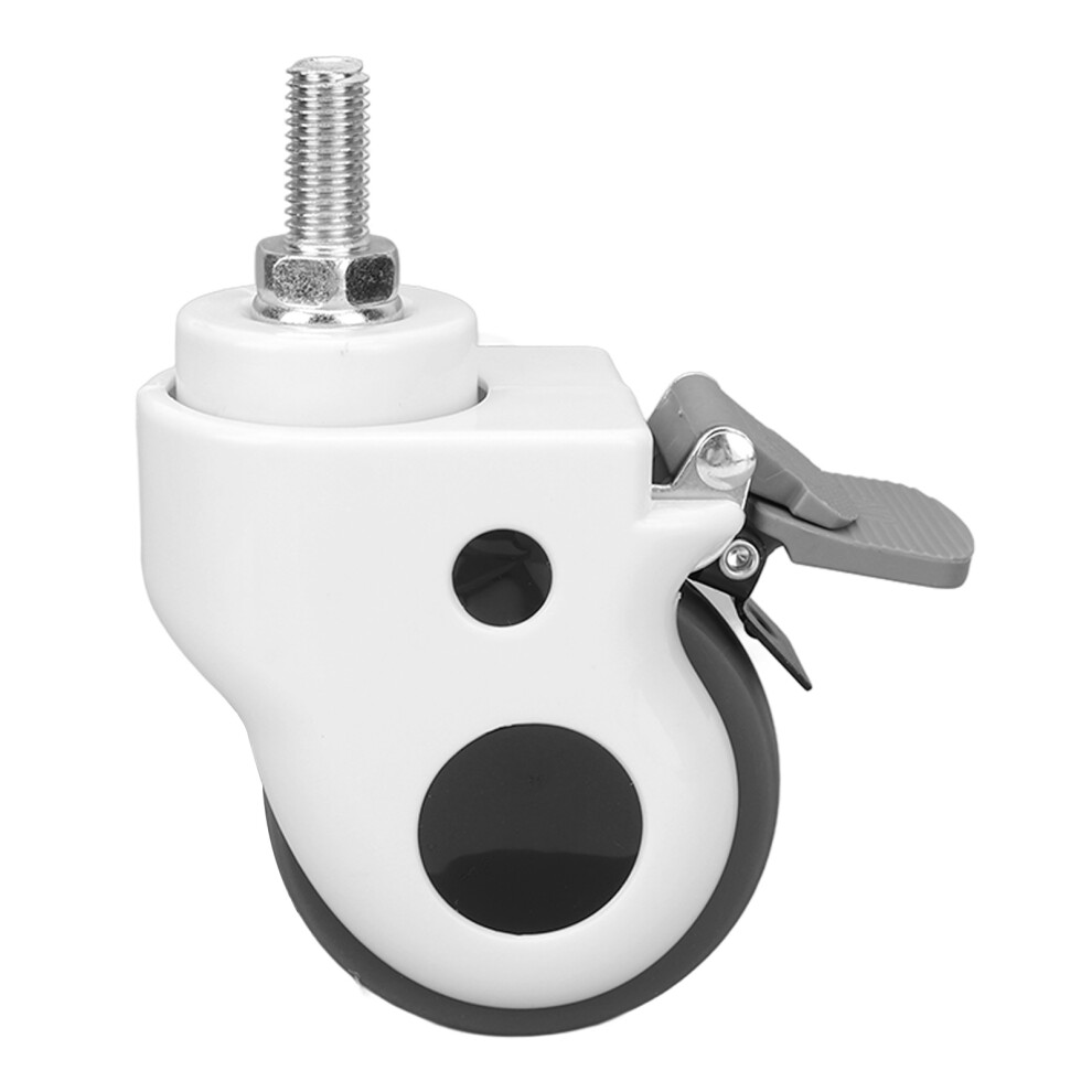 Quiet Medical Casters, Contact Wheels 3 Inch Tpr Nylon Wheels With Brake For Seamless Navigation And Reliable Performance In Clinical Settings