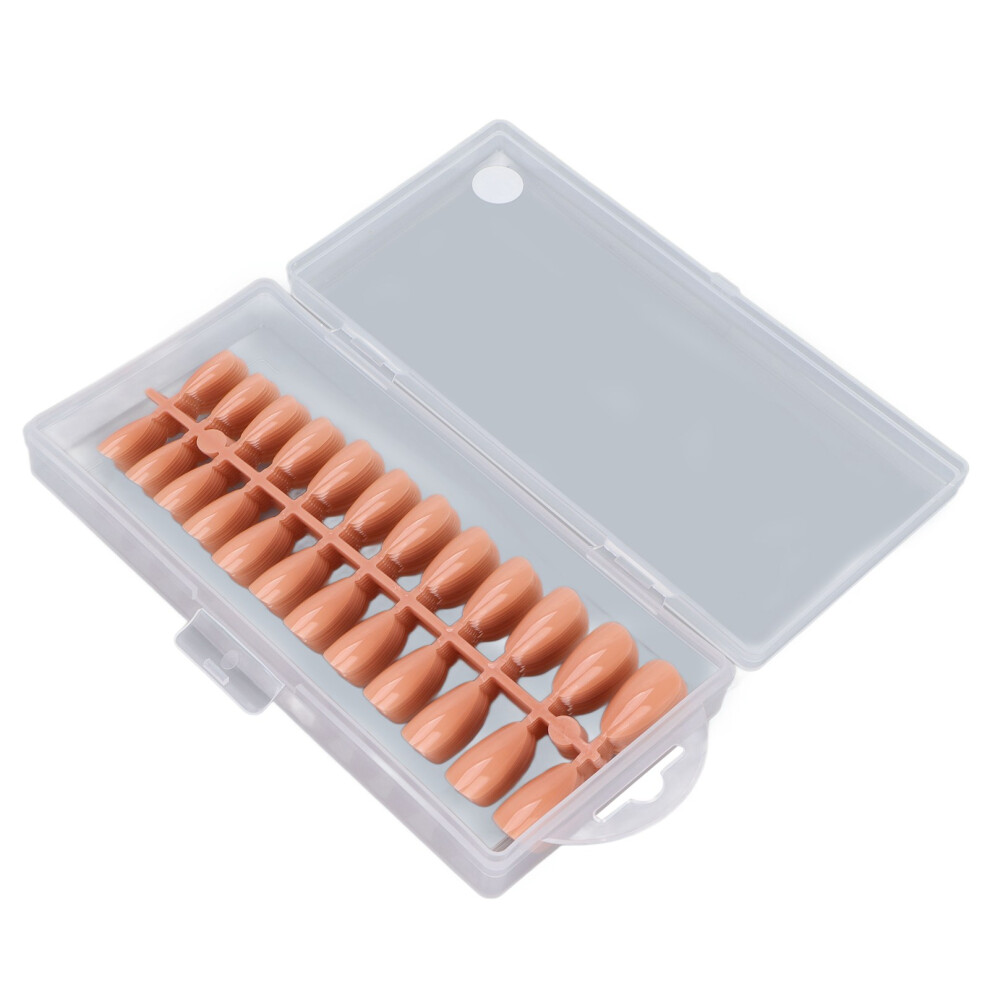 240pcs Glossy Solid Color Long Nail Tips â Fake Nails for DIY Home