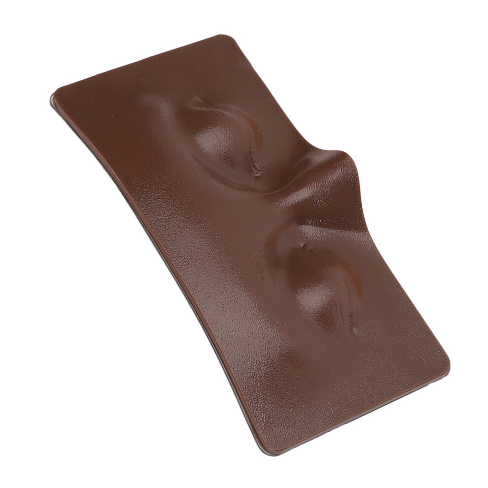 Makeup Practice Face 3D Silicone Mannequin Black Skin 17x8.4cm
