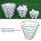 Lightweight Metal Golf Ball Storage Basket with Foldable Handle Large Capacity 3