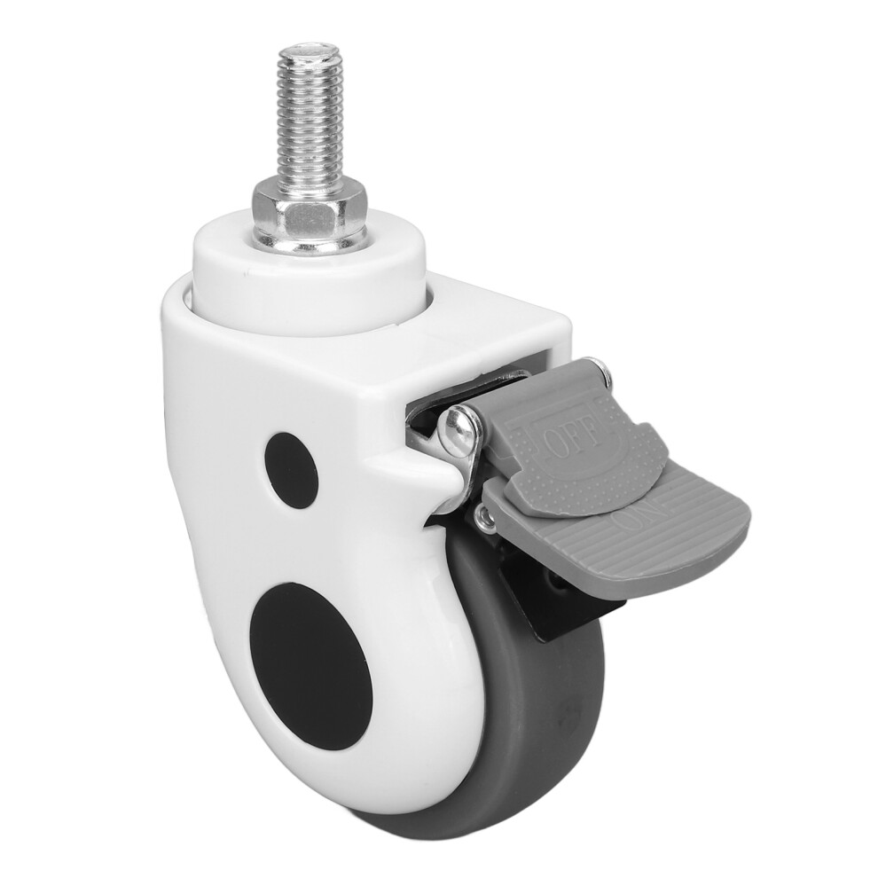 3 Inch Silent Swivel Casters Wheels 154 Lbs Capacity With 360 Brake 4631372842767