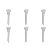 50Pcs Maple Wood Golf Tee Holder White 42mm Long Ball Base Kit