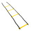 2PCS Agility Training Ladder, PP & Nylon, 42cm Step, Yellow/Black 3