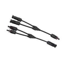 2 piezas de conectores en Y 1000VDC 30A Negro 29.8cm