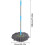 Spin Mop with 360 Rotation and Self Twist Dewatering, Telescopic Handle for MultiSurface Cleaning 5