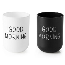 Drinking Cup for Bathroom, Easy to Clean Smooth Surface Plastic Toothbrush Holder with Comfortable Grip, Reusable Multifunctional Use Durable