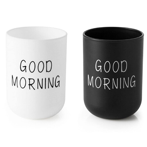 Drinking Cup for Bathroom, Easy to Clean Smooth Surface Plastic Toothbrush Holder with Comfortable Grip, Reusable Multifunctional Use Durable