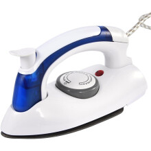 Portable Mini Steam Iron, Spray Mist Feature Temperature Control Nonstick Sole Plate for Wrinkle Removal, Versatile Design with Vertical Steam