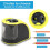 Efficient Pencil Sharpener, Kids Friendly Electric Pencil Sharpener with LARGE-CAPACITY DESIGN, Heavy Duty Blade for Smooth and Fast Sharpening 3