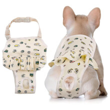 Physiological Period Protection for Female Dogs, Escape Proof Underwear with Adjustable Strap Suspender, Soft Breathable Reusable Pet Underwear,