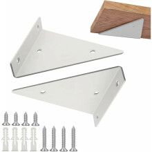 Triangle Brackets for Shelves, Space-Saving Design Heavy Duty Bracket Support, Solid and Rust Resistant Floating Shelf Supports for Various