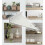 Triangle Brackets for Shelves, Space-Saving Design Heavy Duty Bracket Support, Solid and Rust Resistant Floating Shelf Supports for Various 5