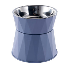 Pet Comfort Feeder, Adjustable Heights Stainless Steel Construction Elevated Dog Bowls for Small Medium Pets, Spillproof Design Non-Slip Base,