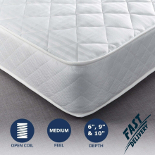 (King - 5ft, 9") 6",9",10" Orthopaedic Memory Foam Spring Mattress Rolled Up Mattress All Sizes