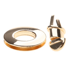 Metal Oval Shape Clasp Turn Lock Twist Locks for DIY-Gold