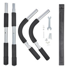 Portable Pull-Up Bar For Doorway, Heavy Duty Construction Ensures Stability, Comfortable Grip Non-Slip Handles, Multifunctional Exercise Bar Targets C