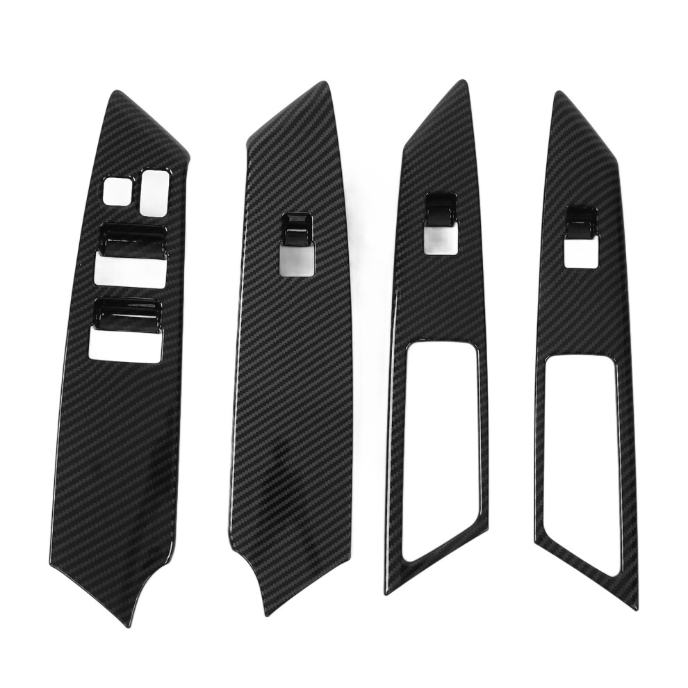 Set Of 4 Carbon Fiber Door Switch Cover For Mitsubishi Pajero/Montero 2019Â21 9371376930668