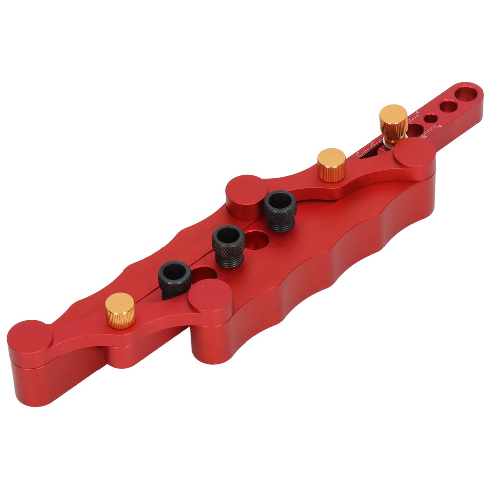 Strong Corrosion-Resistant Red Aluminum Wood Punch Locator Doweling Jig 4601372856620