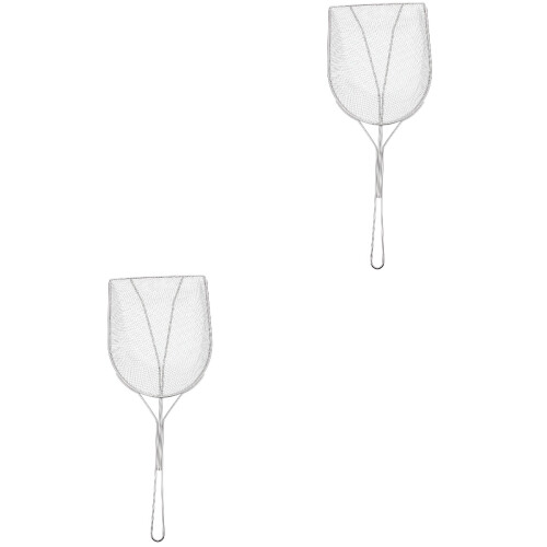 2Stk Ölfilter Löffel Kochsieb Mit Langem Griff Silber 2